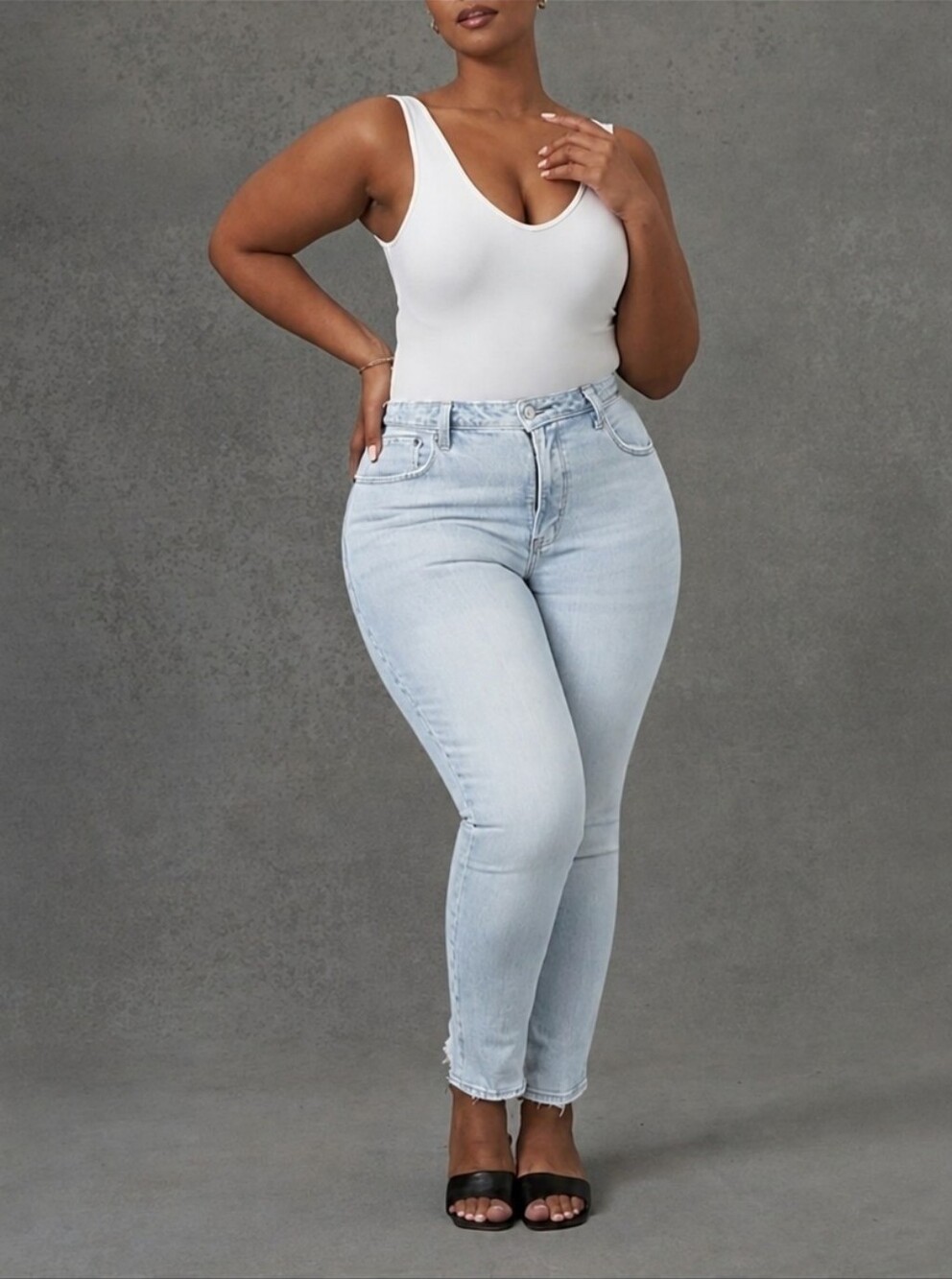 Abercrombie & Fitch Skinny High Rise Curve Love Plus Size 24 Reg